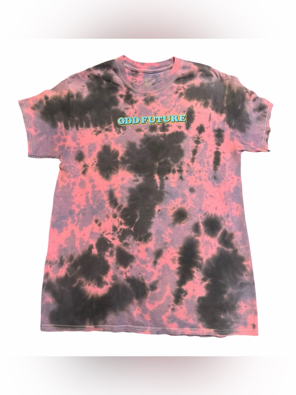 Odd Future Pink & Black Tie-Dye Short Sleeve Tee